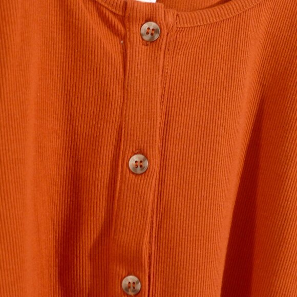 Rebellious One Orange Plus Sized Cardigan New /Tags - Picture 6 of 6